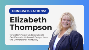 Thompson Earns Universal Design Certificate